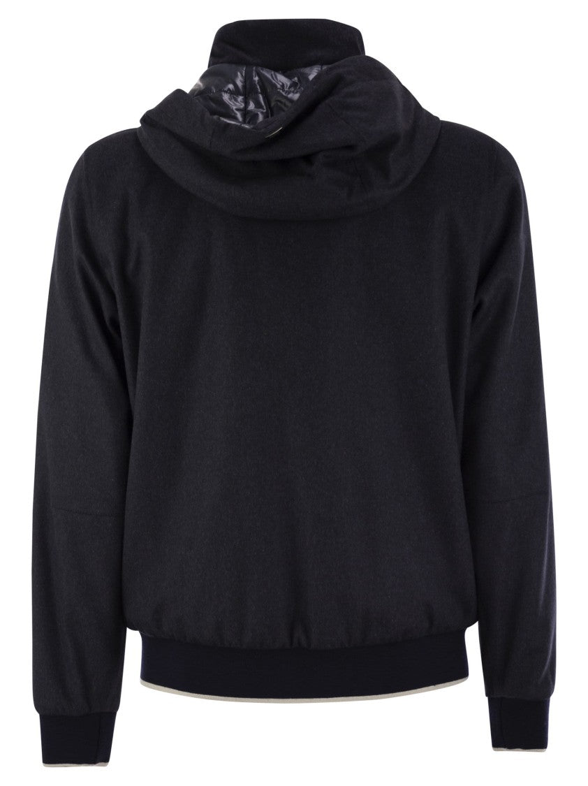 Herno Cashmere And Silk Resort Bomber Jacket