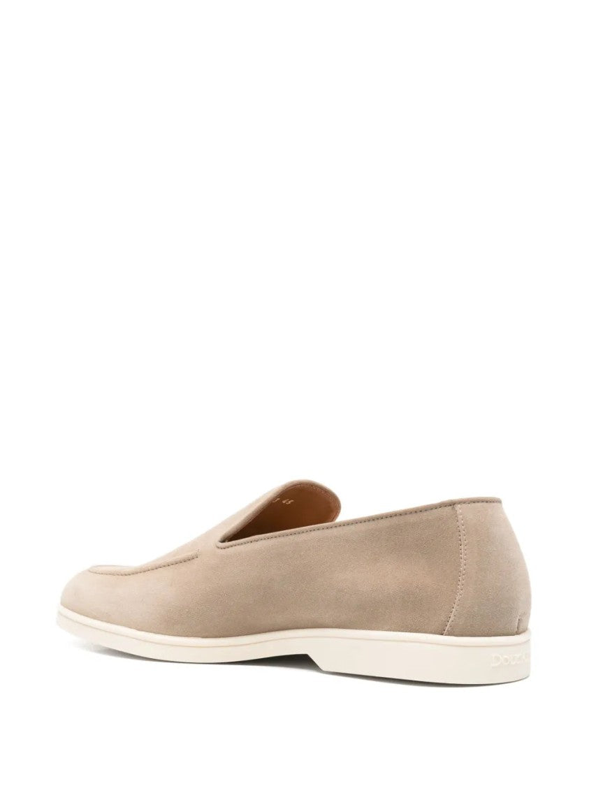 Doucal's Almond Toe Suede Loafers