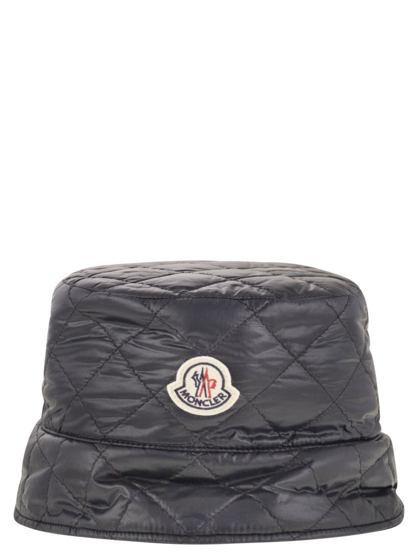 Moncler Padded Bucket Hat With Diamond Quilting