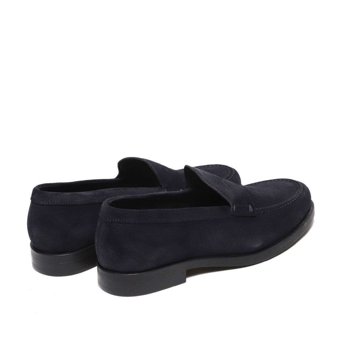 Rossano Bisconti Moccasin With Mask In Soft Blue Suede