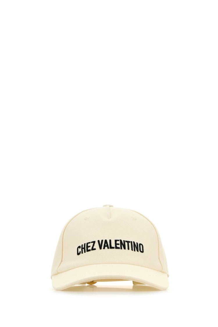 Valentino Garavani Ivory Cotton Baseball Cap