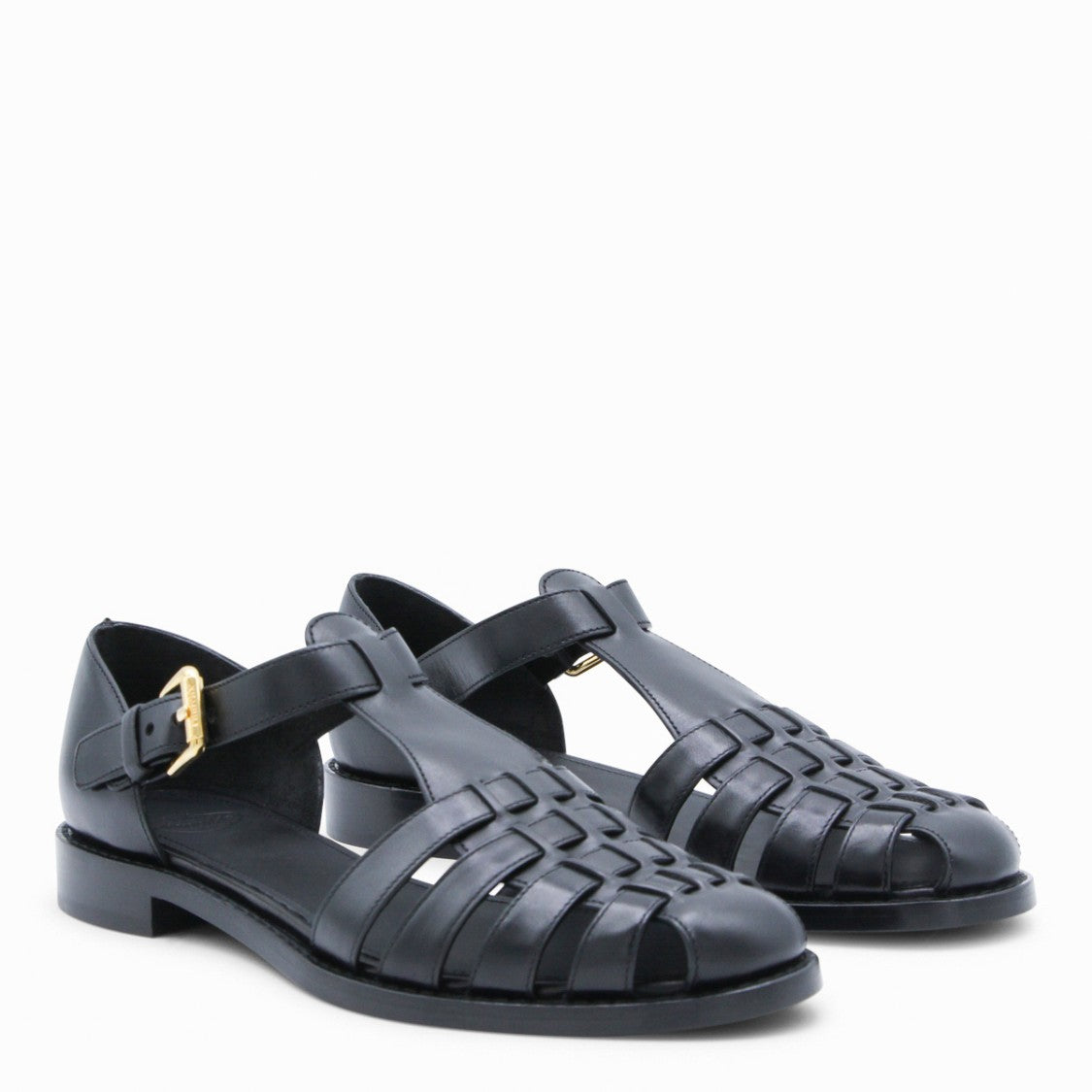 Church's Black Sandals With Ankle Strap