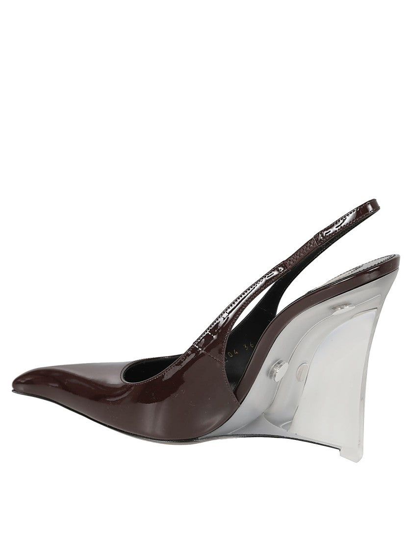 Saint Laurent Brown Calf Leather Shoes