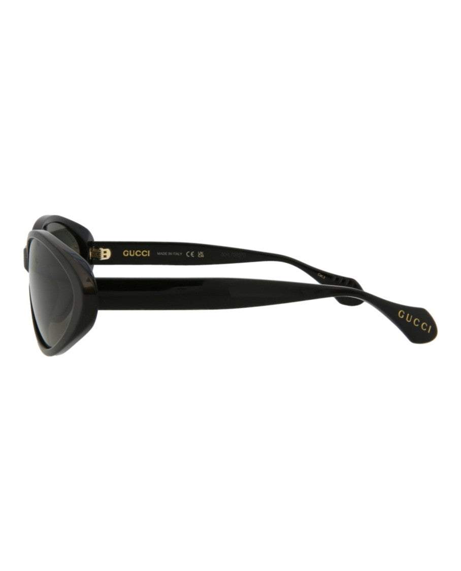 Gucci Round-Frame Recycled Acetate Sunglasses