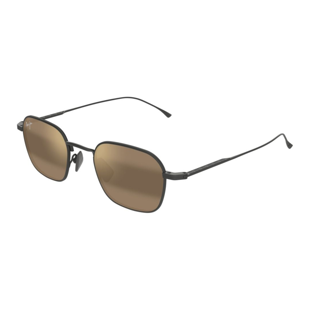 Maui Jim Mekala Matte Finish Rectangular Sunglasses With Adjustable Nose Pads