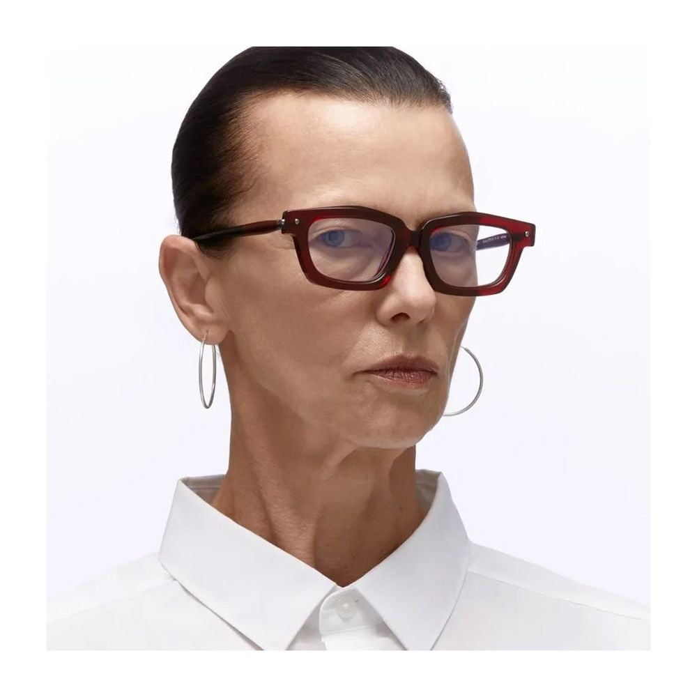Kuboraum Mask P25 Transparent Bordeaux Acetate Mask P25 Optical Frame