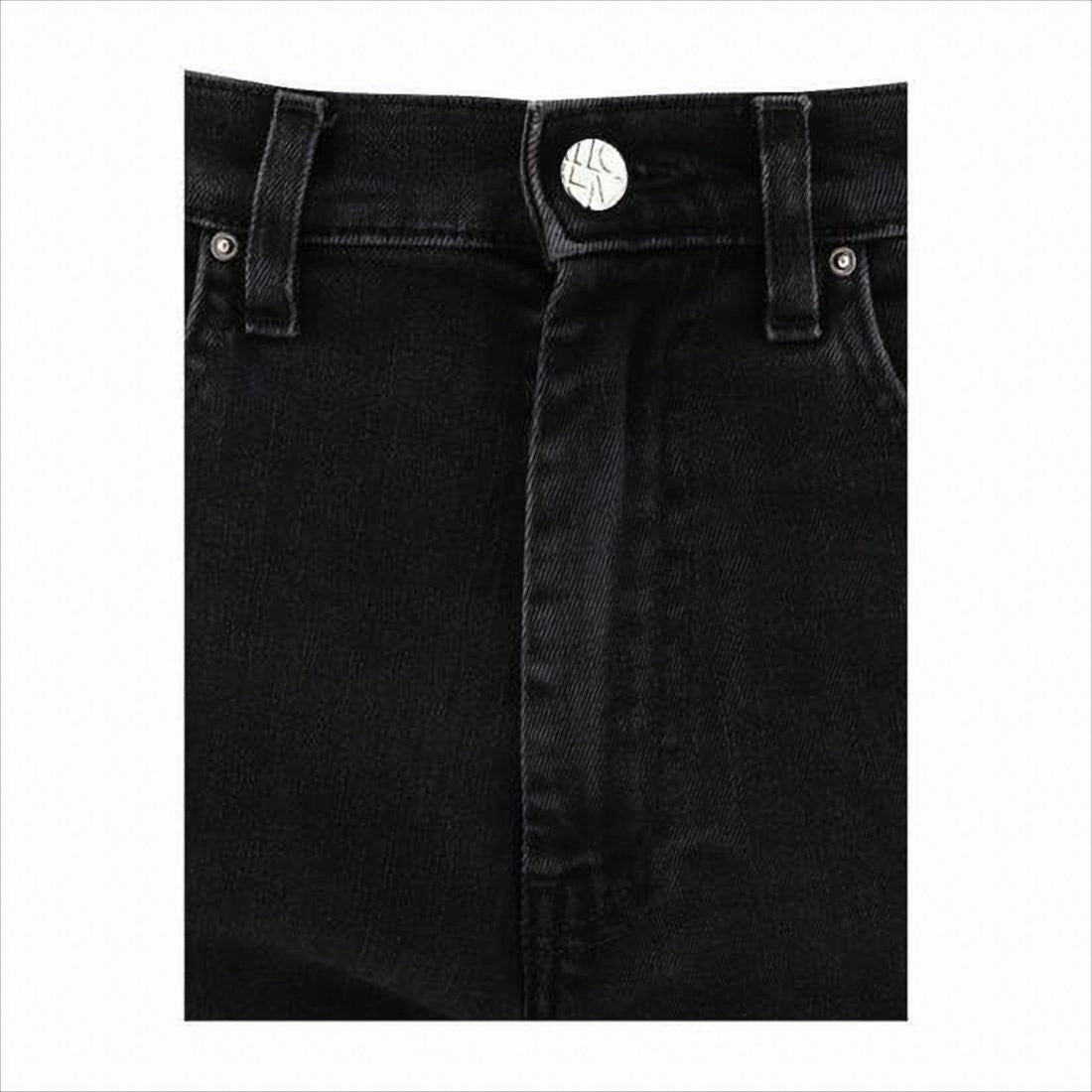 Totême Black Denim Pants With Five-Pocket Design And Tapered Fit