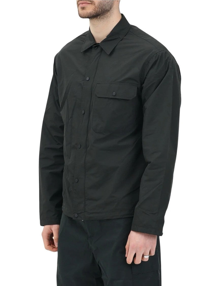Armani Exchange Green Polyester Men Windbreaker Shirt