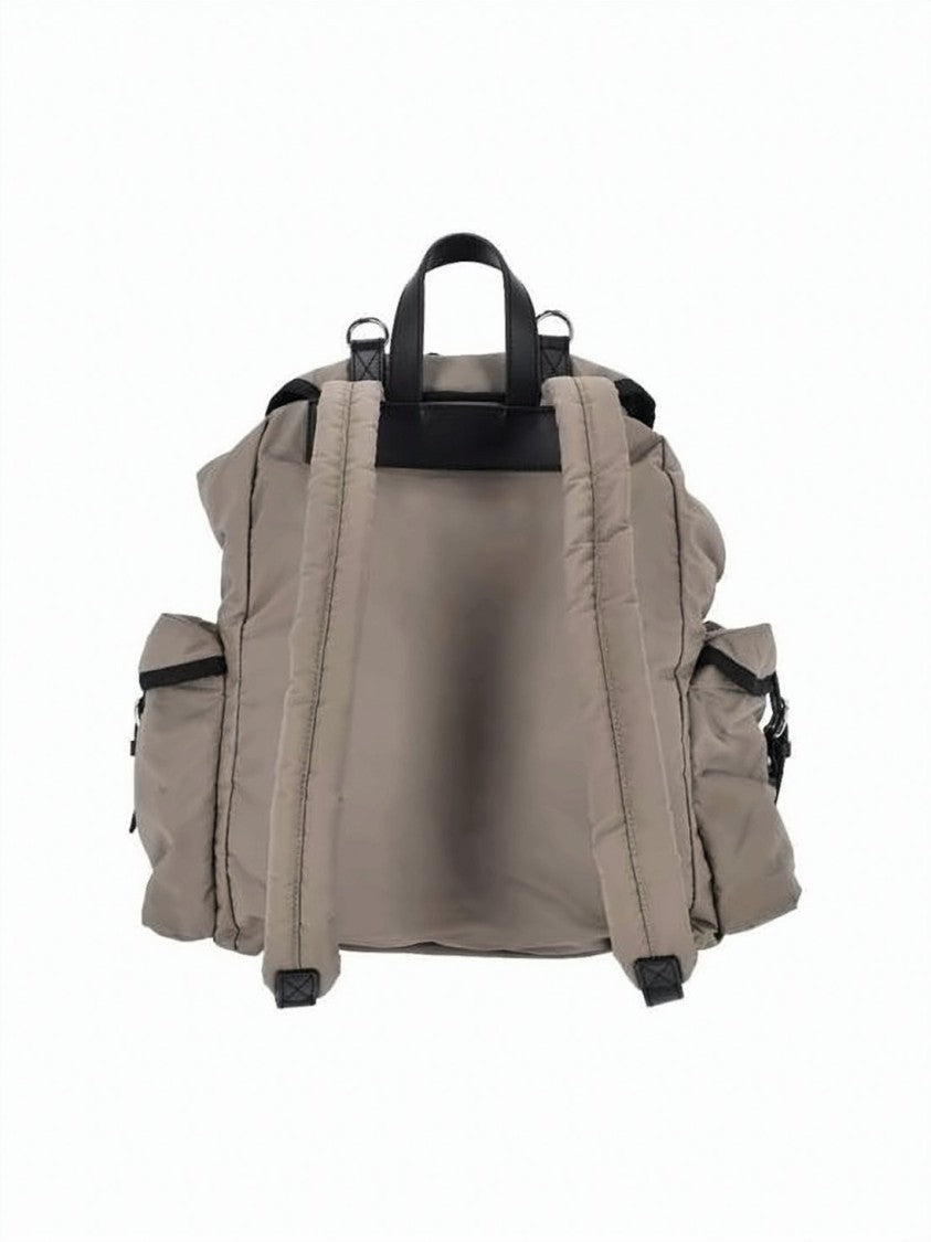 Vivienne Westwood Functional Black Canvas Backpack With Flap Top
