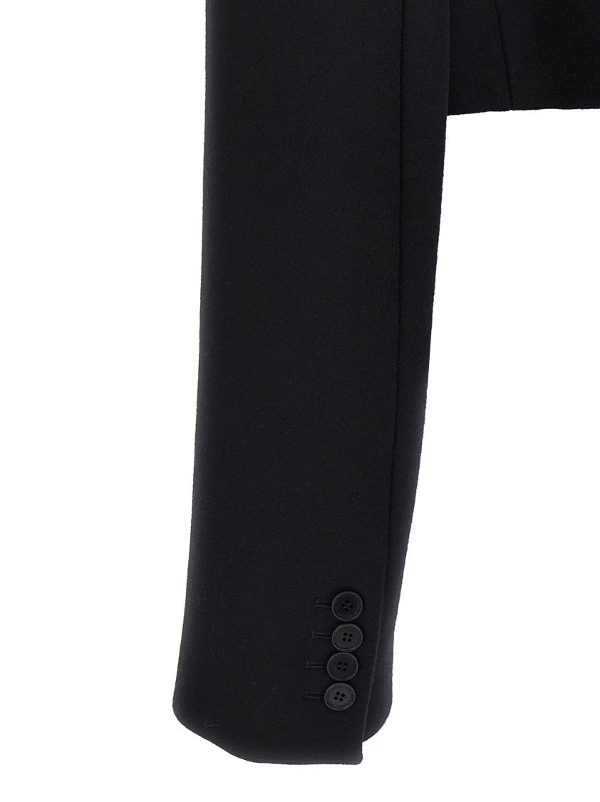 Stella Mccartney Cropped Wool Jacket With Button Closure