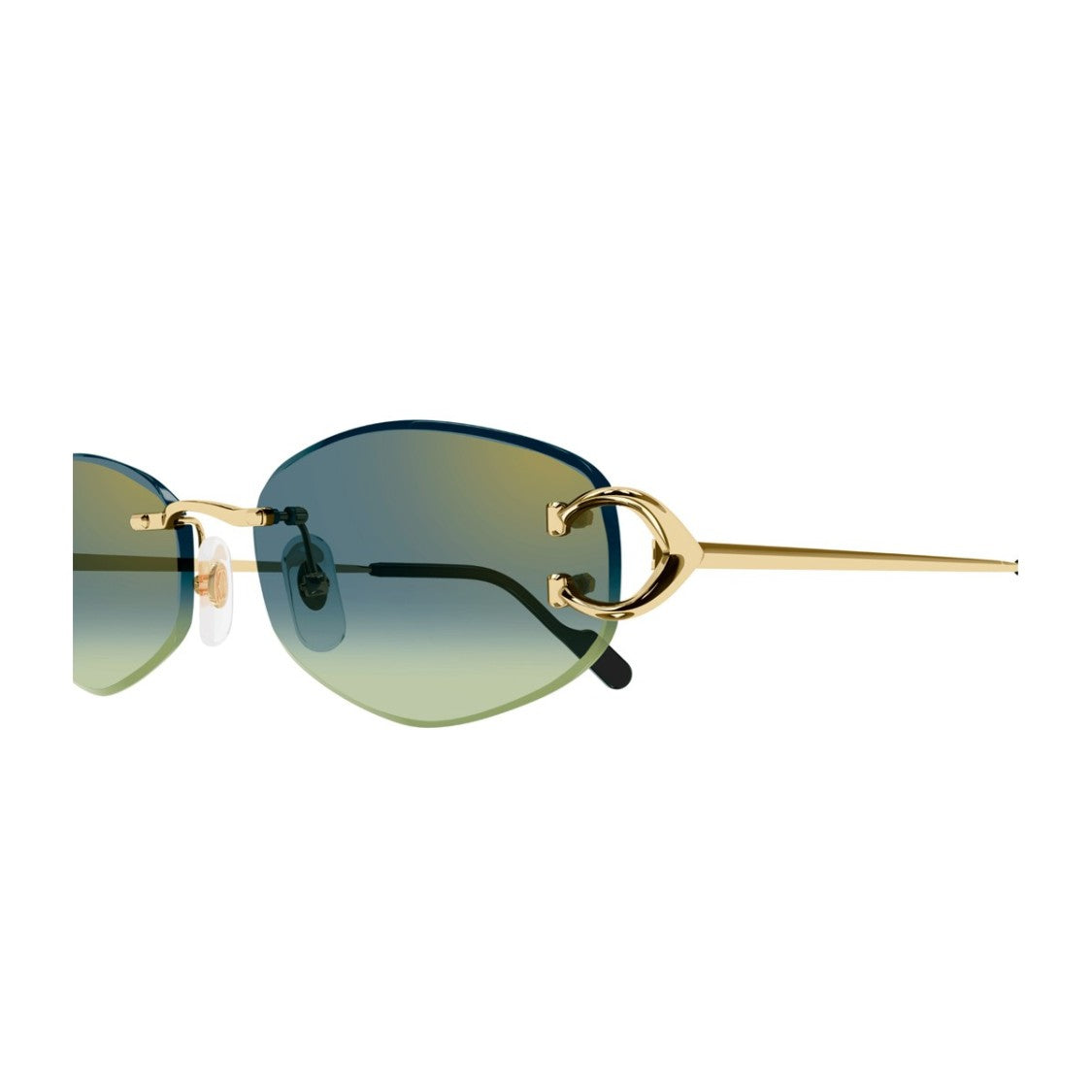 Cartier Gold Décor C Metal Sunglasses