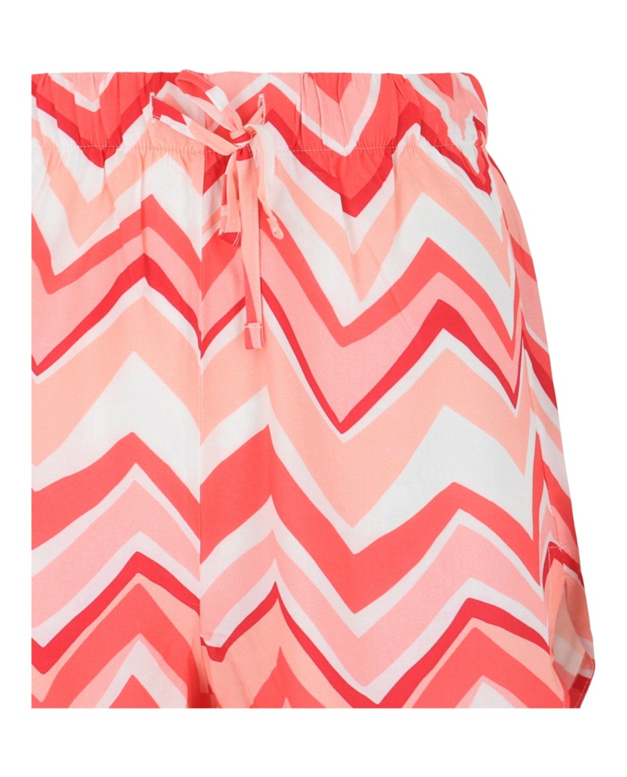M Missoni High-Rise Striped Dolphin Hem Shorts With Drawstring Detail