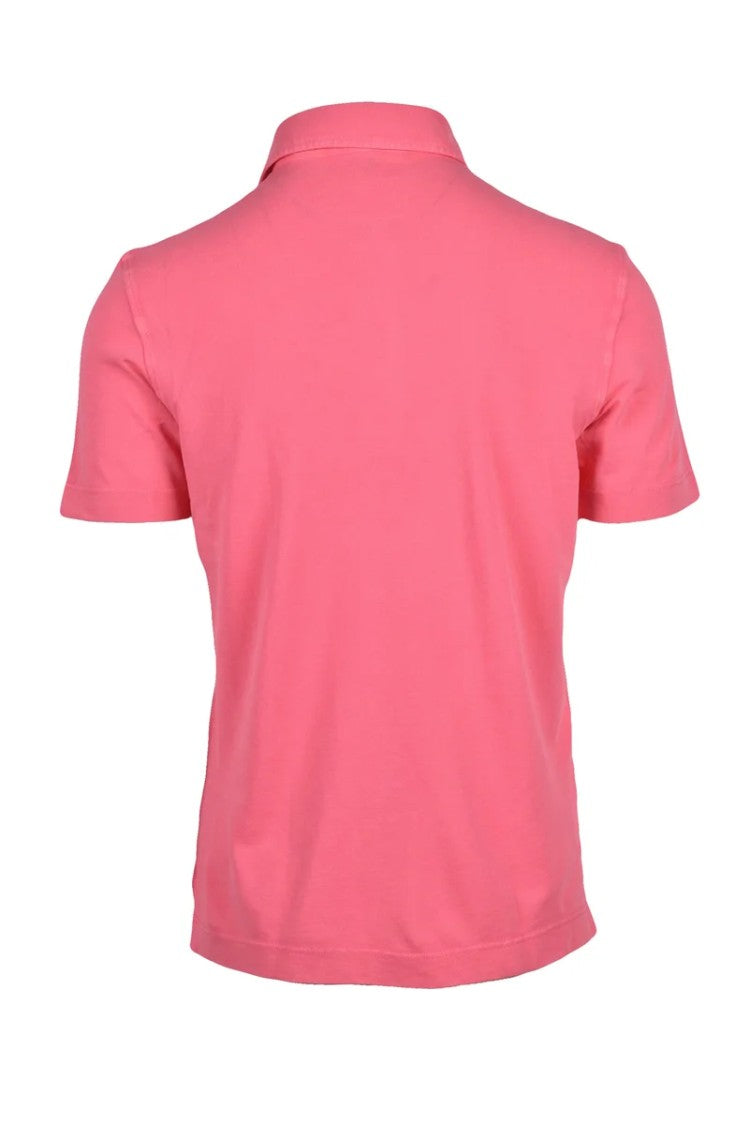 Drumohr Fuchsia Cotton Polo Shirt