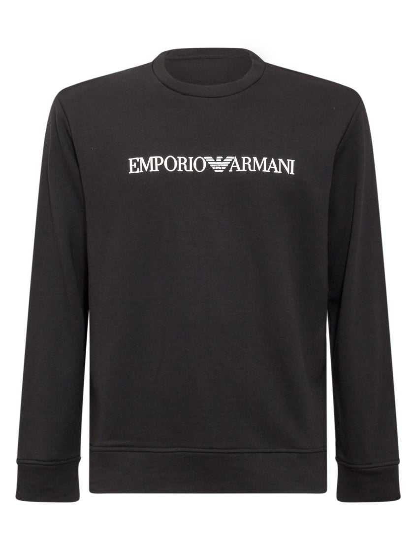 Emporio Armani Black Crewneck Sweatshirt
