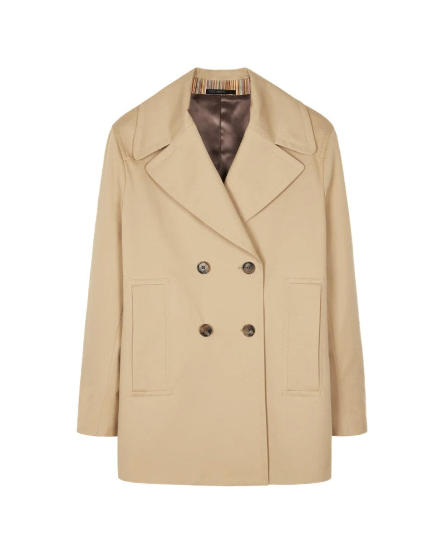 Paul Smith Light Camel Pea Coat