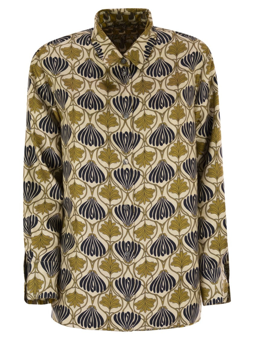 Max Mara Times - Reversible Printed Silk Shirt