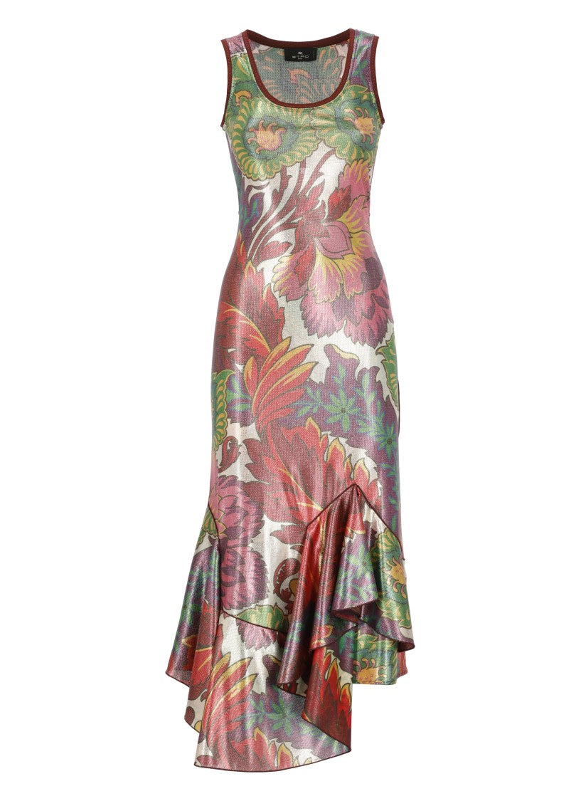 Etro Multicolor Floral Fantasy Dress