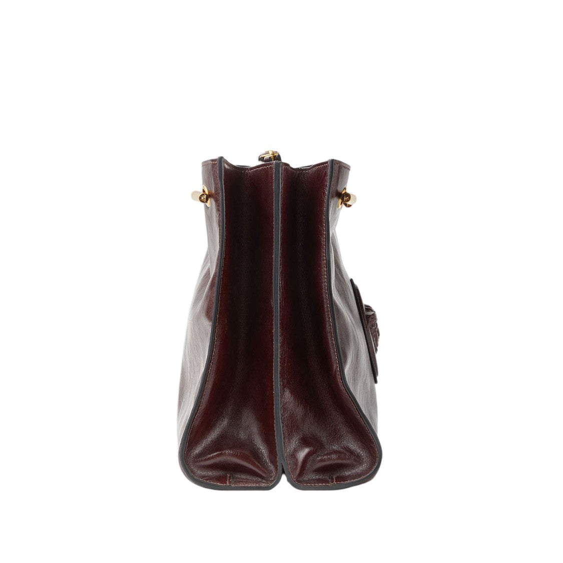 Versace Cabine Leather Shoulder Bag