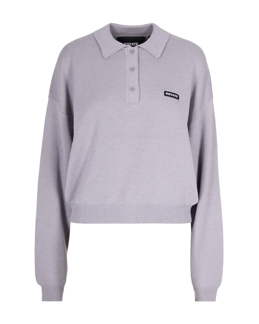 Rotate Slinky Knit Alloy Polo