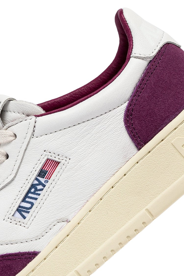 Autry Medalist Goat Leather & Suede Fuchsia Sneakers