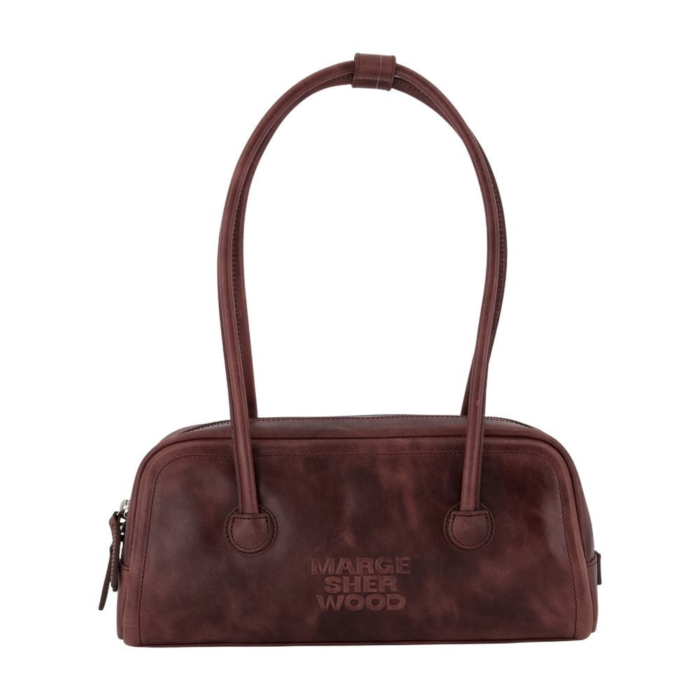 Margesherwood Soft Baguette Shoulder Bag - Leather - Brown