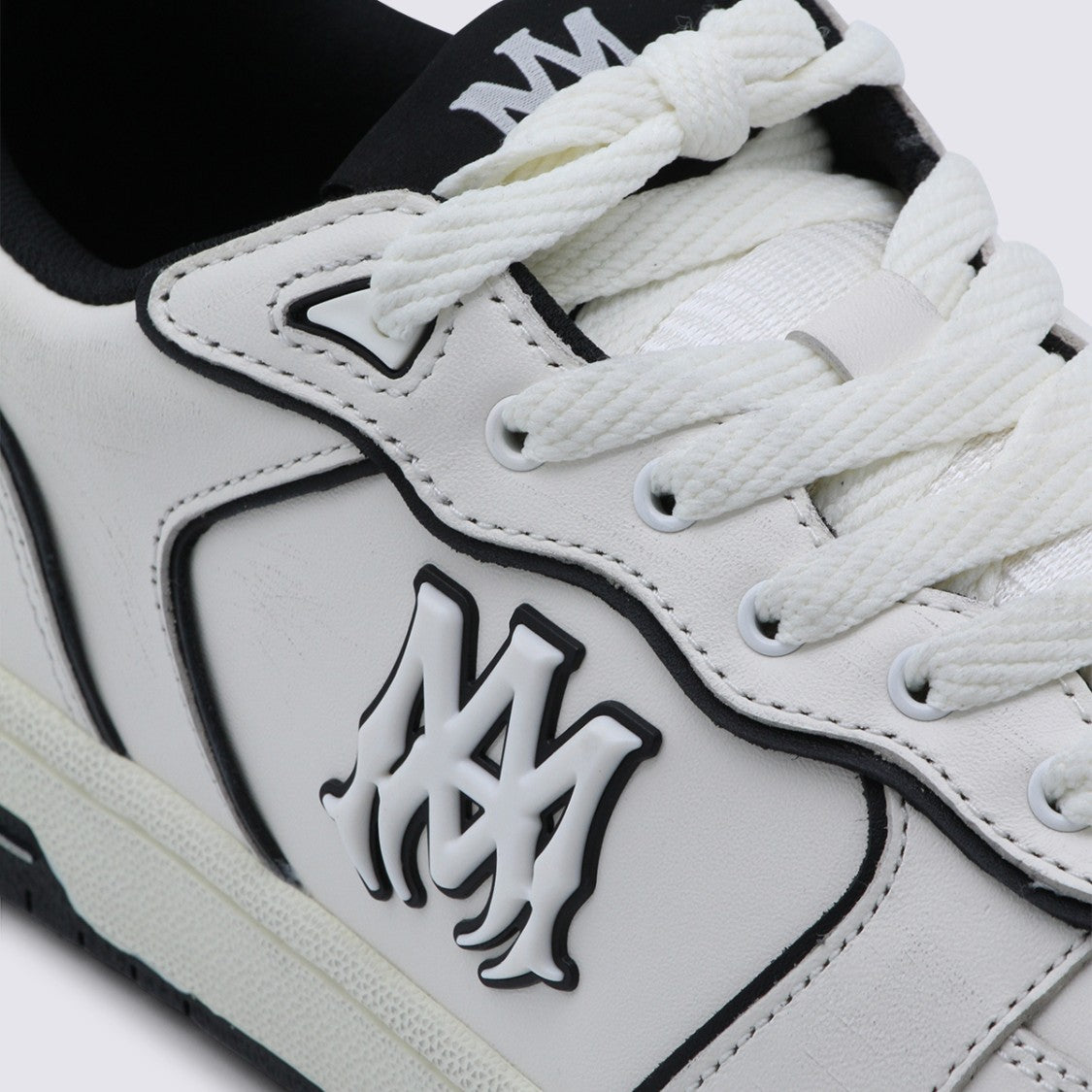 Amiri Newport Ivory Leather Sneakers