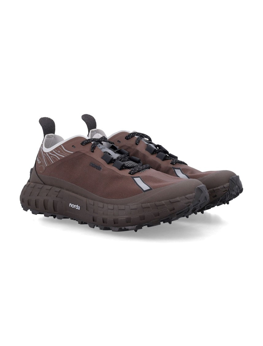 Norda Brown Rugged Reflective Trail Sneakers