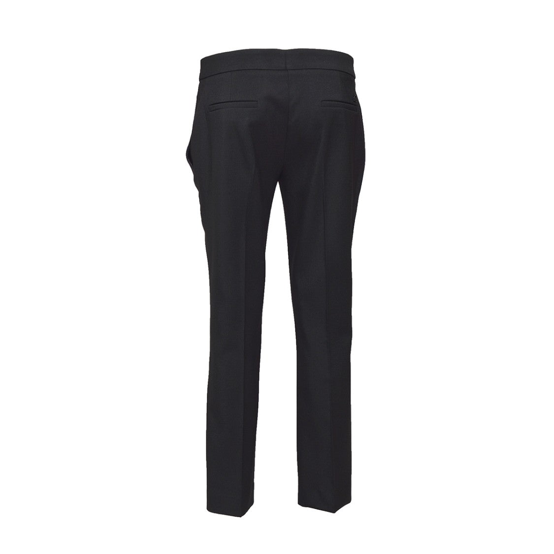 Blumarine Cropped Trousers In Black Virgin Wool
