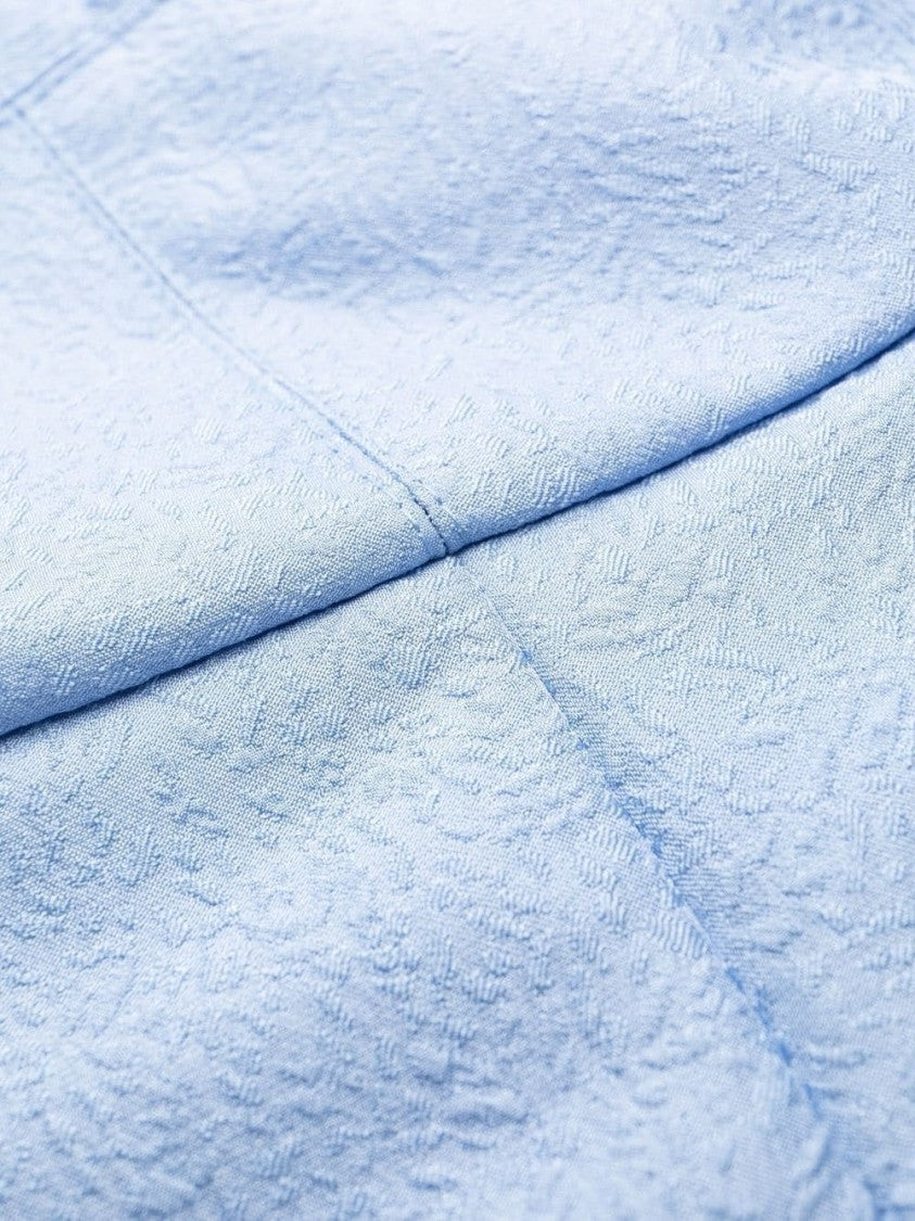 Self-Portrait Blue Taffeta Midi Dress