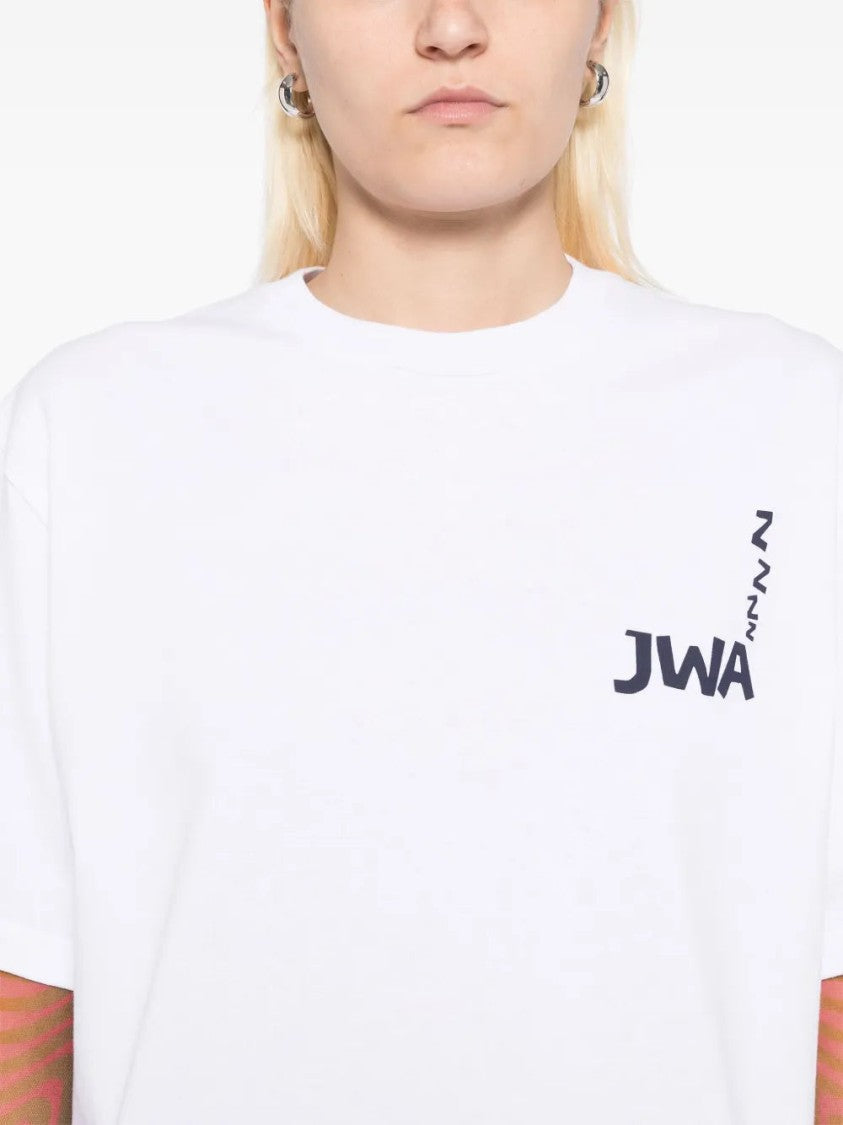 J. W. Anderson White Jwa Back Print T-Shirt