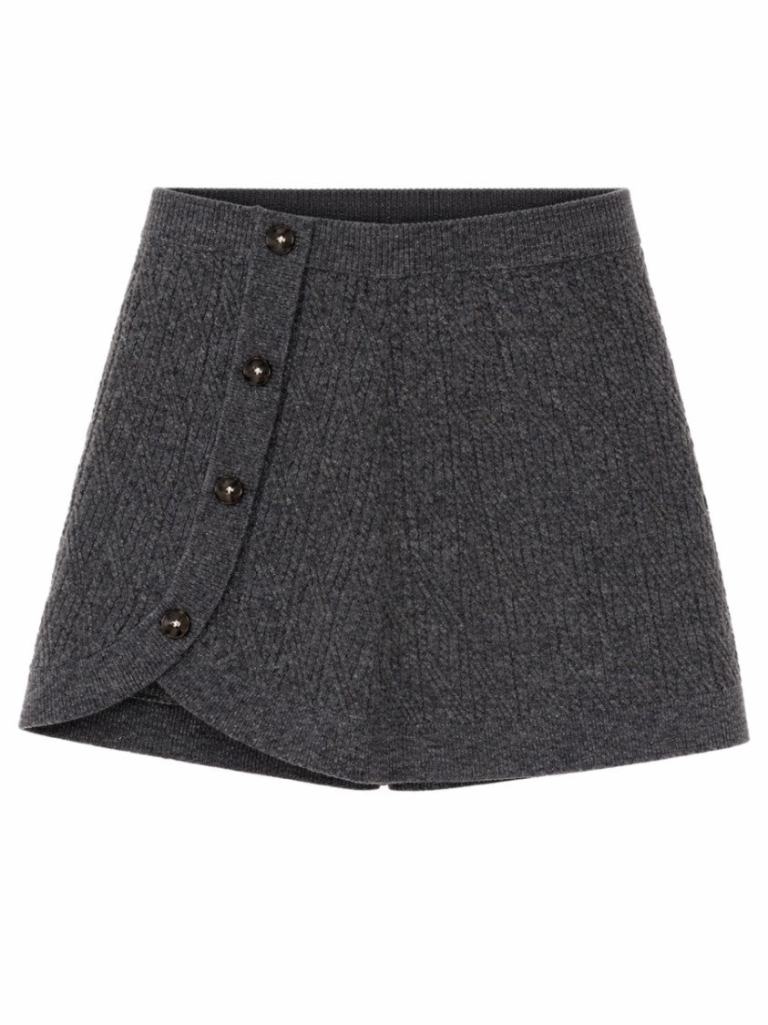 The Garment Como Wool Cashmere Wrap Miniskirt