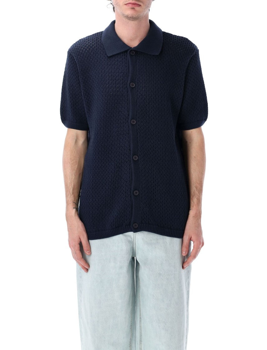 Arte Antwerp Crochet Knit Button Shirt