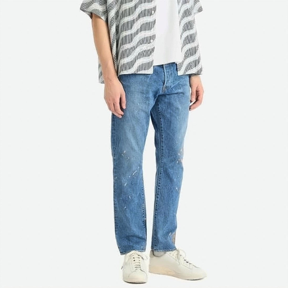 Visvim Straight-Leg Denim Pants With Distressed Details