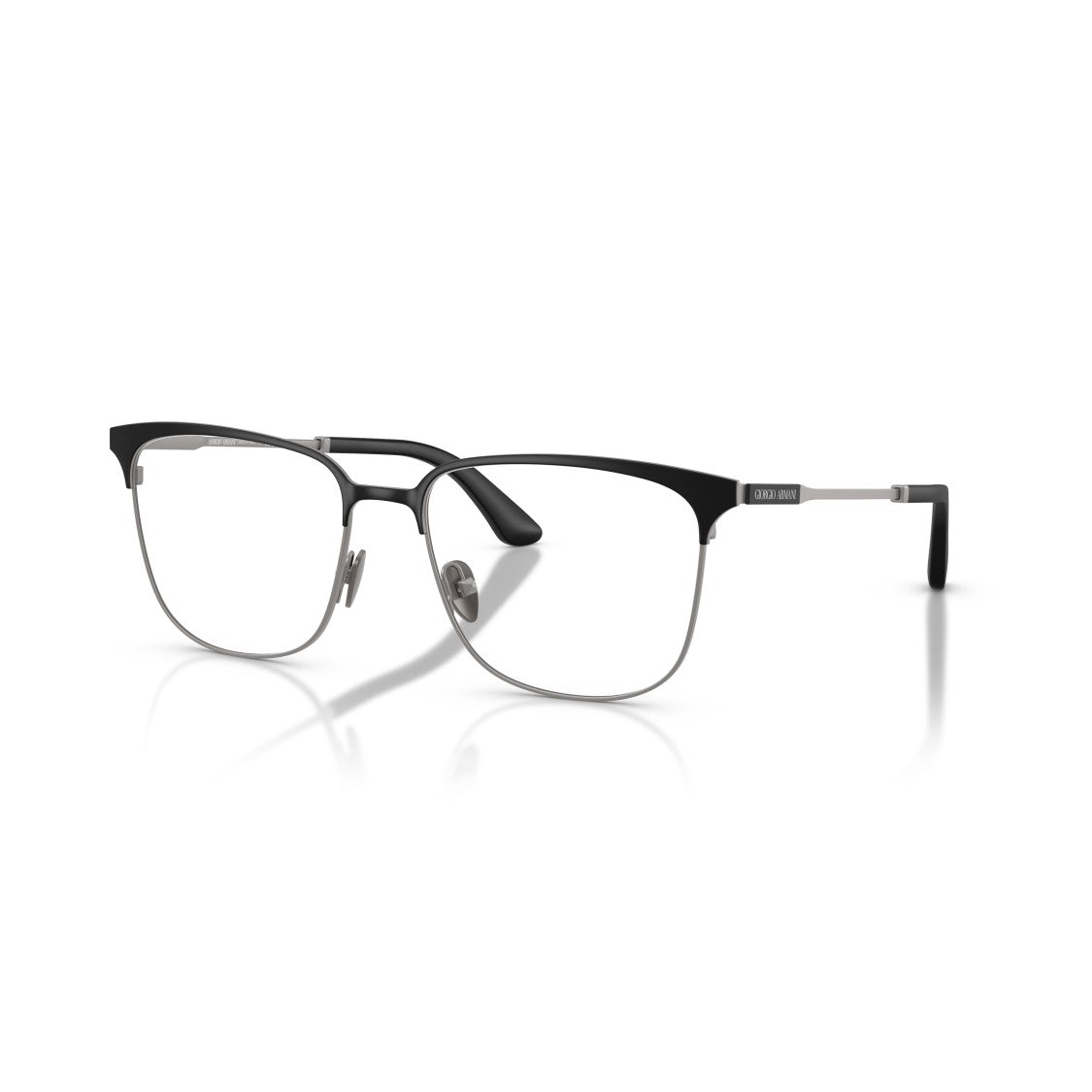 Giorgio Armani 0Ar5163 Semi-Rimless Metal Frame Eyeglasses With Adjustable Nose Pads