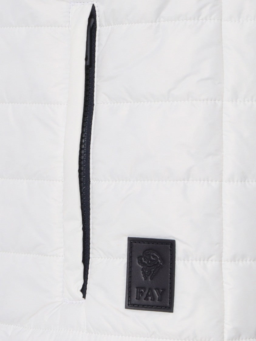 Fay Quilted Padded Vest With High Collar