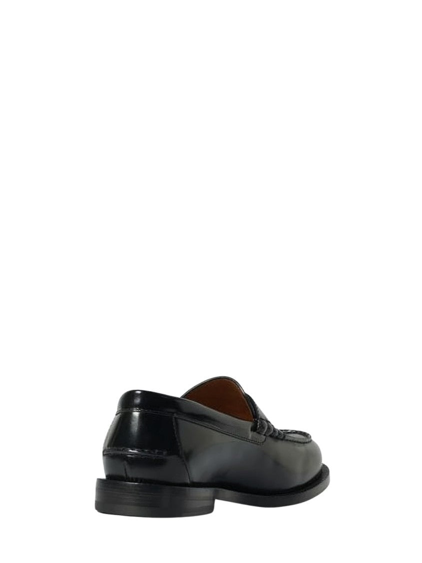 Gucci Polished Calf Leather Loafers