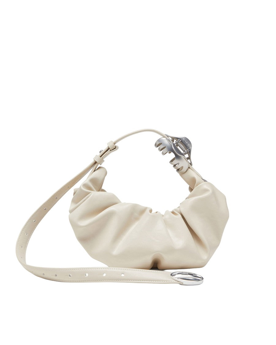 Diesel Grab-D Small Medium White Hobo Bag