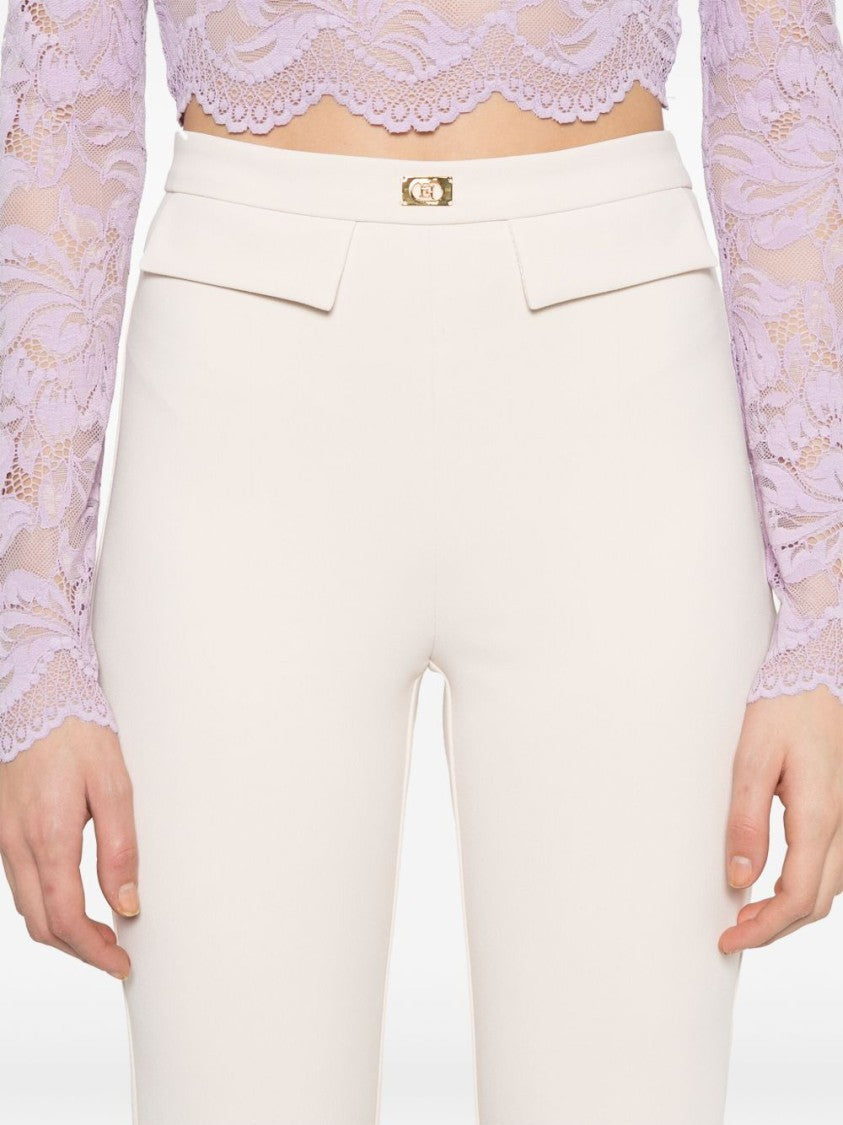 Elisabetta Franchi Tailored High-Waist Cropped Pants