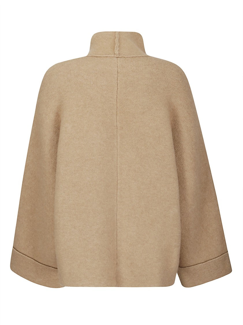 Boboutic Double-Breasted High Collar Jacket With Knitted Texture