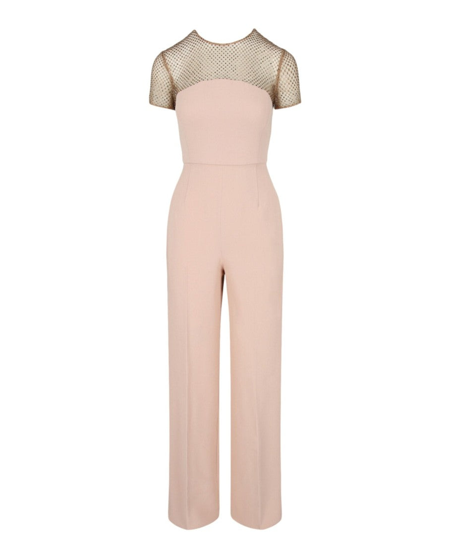 Stella Mccartney Crystal-Embellished Short Sleeve Jumpsuit