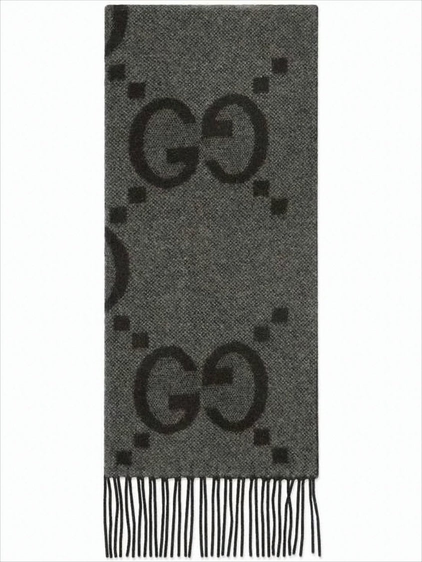 Gucci Subtle Pattern Cashmere Scarf