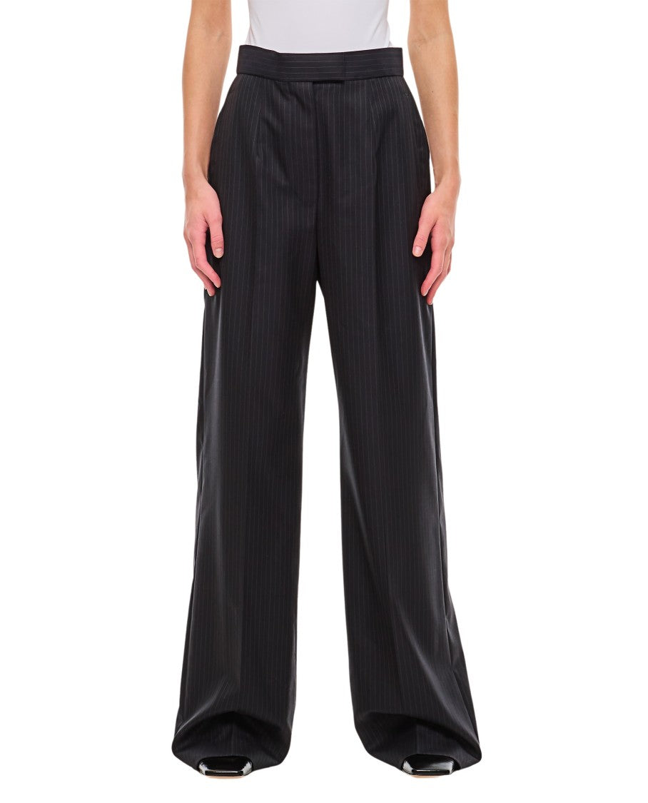 Alexander Mcqueen Wool Pinstripe Pants
