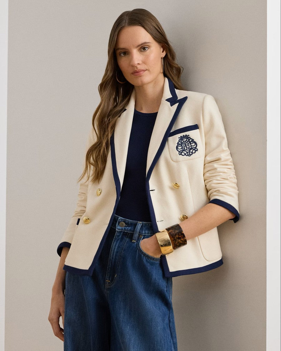 Lauren Ralph Lauren Natural Sportswear Pique Knit Blazer