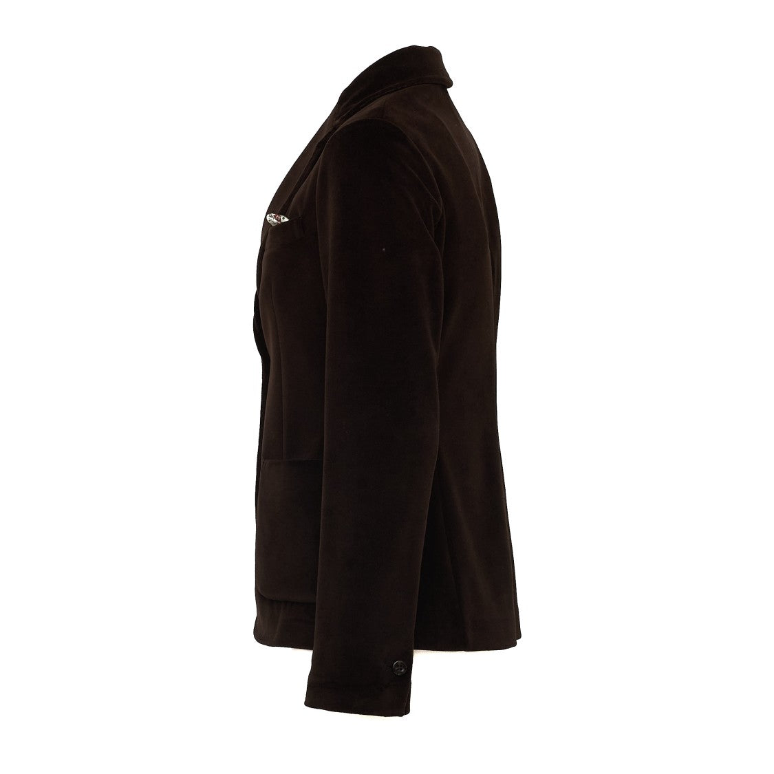 Circolo 1901 Velour Notch Lapel Slim Fit Blazer