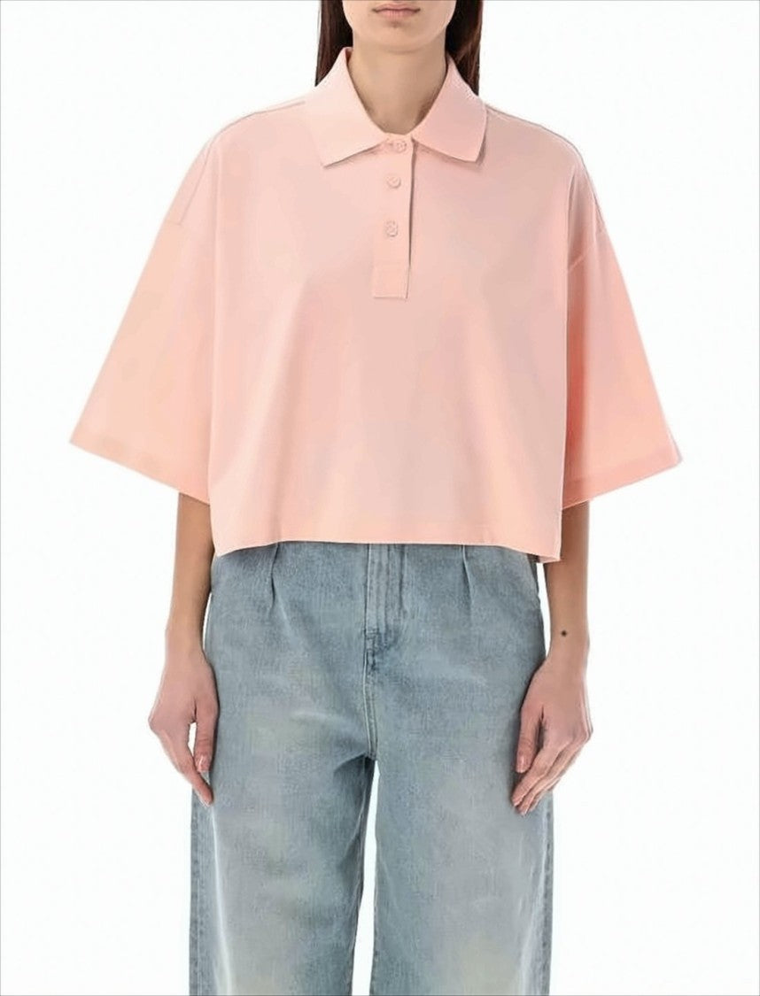 Bottega Veneta Cropped Polo Shirt With Classic Collar