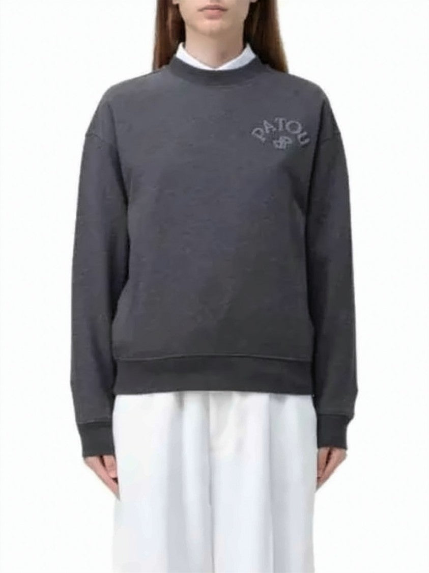 Patou Relaxed Fit Dark Grey Patou Hoodie