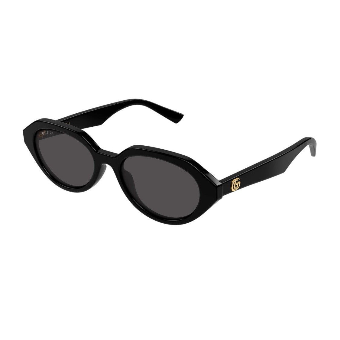 Gucci Gg2178s Emblem Black Acetate Oval Sunglasses