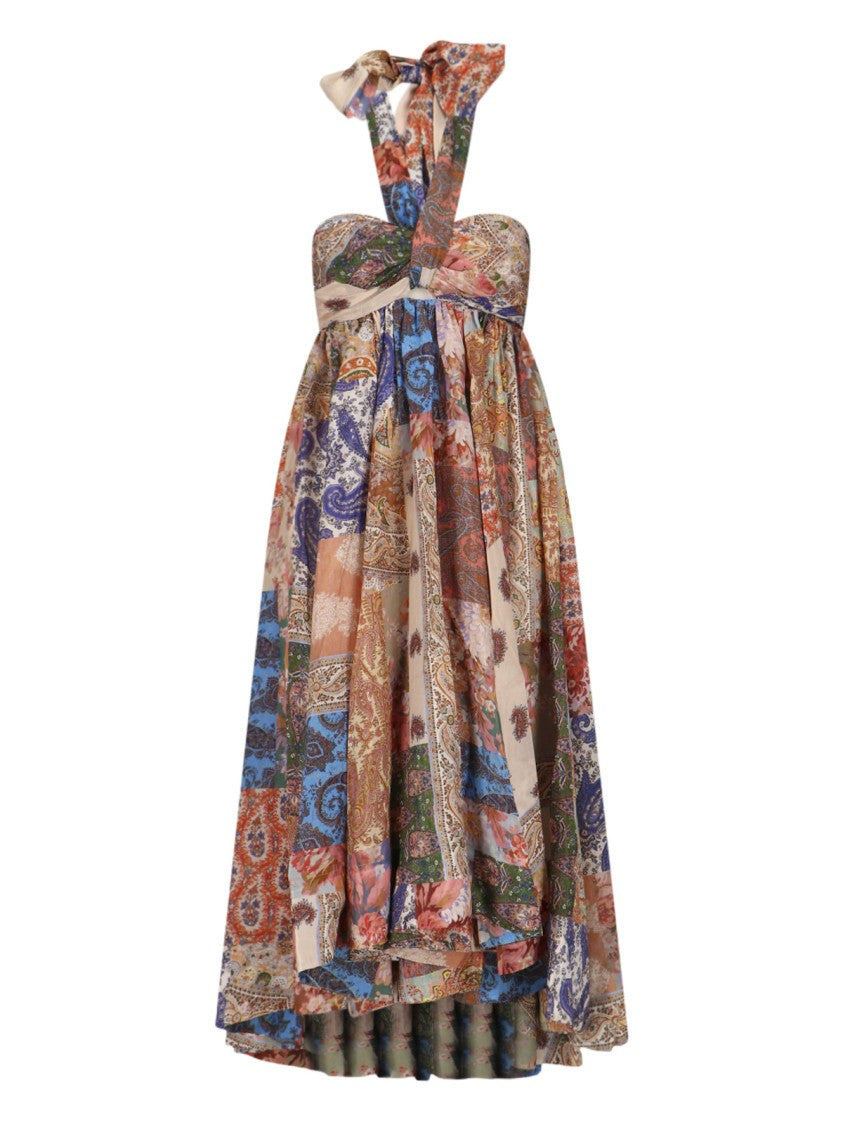 Zimmermann "Devi Halter" Maxi Dress – Multicolor