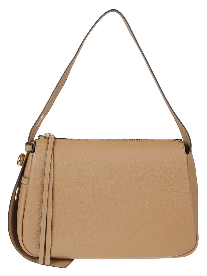 Tory Burch Textured Leather Handbag With Adjustable Strap