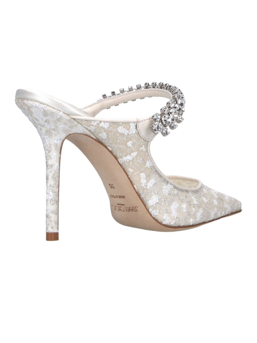 Jimmy Choo White Bing 100 Pumps